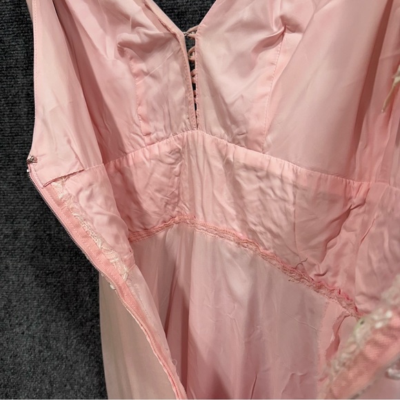 Vintage 70s Coco California maxi dress XS petal pink soft girl romantic angelic - Picture 6 of 11